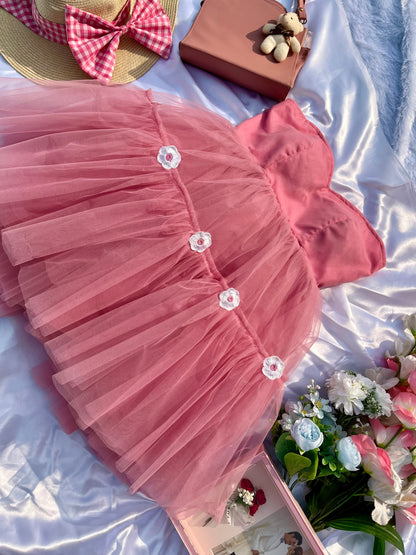 PINK SUNFLOWER DRESS