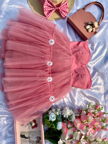 PINK SUNFLOWER DRESS