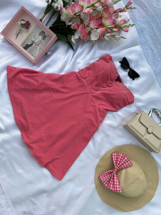 BLUSH PINK HEARTS DRESS