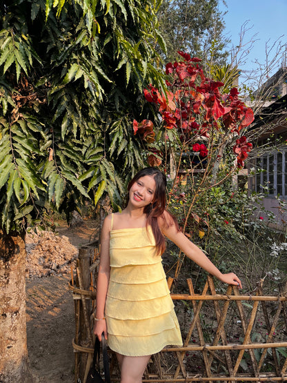 Yellow Cherry Dress