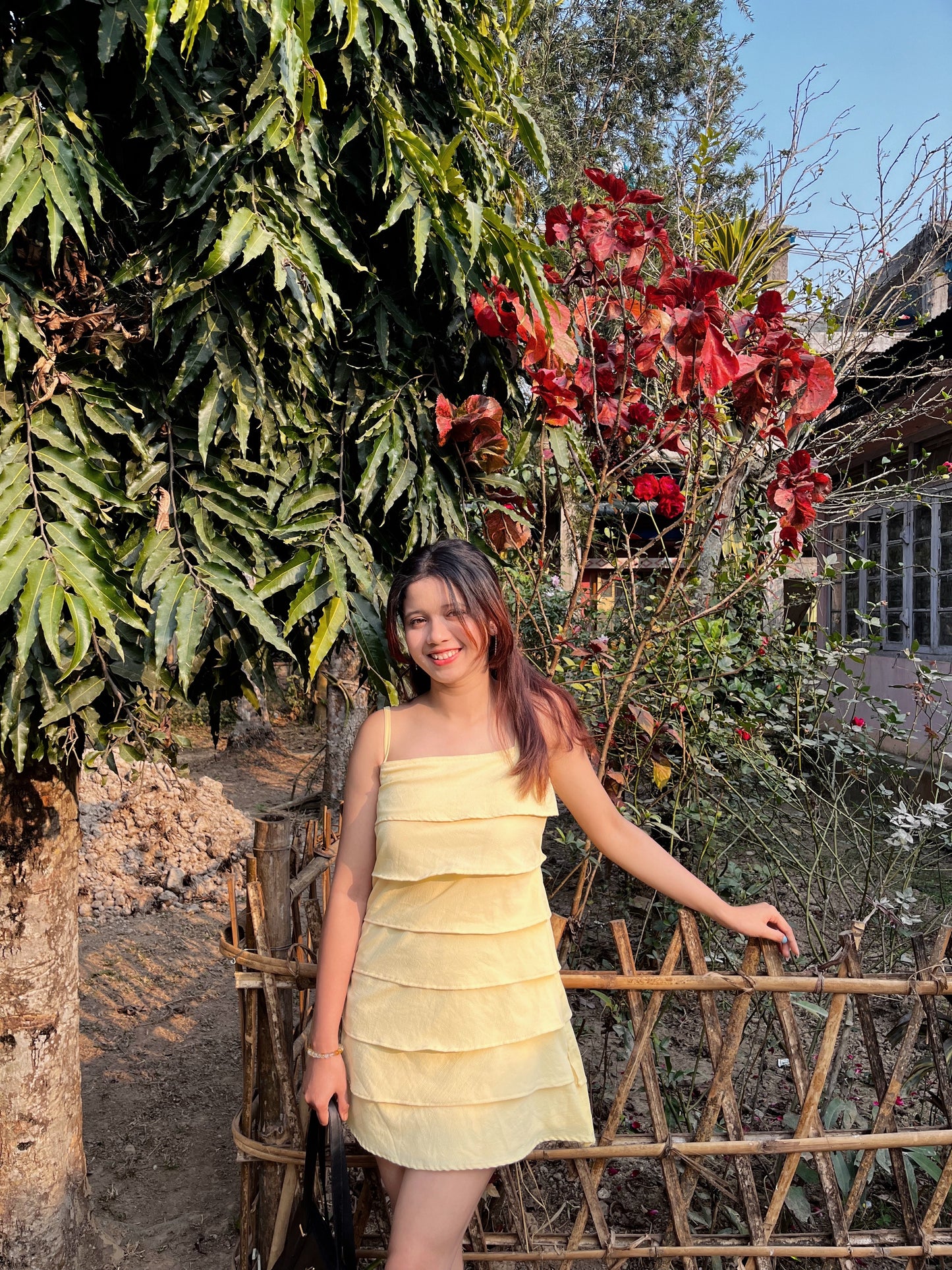 Yellow Cherry Dress