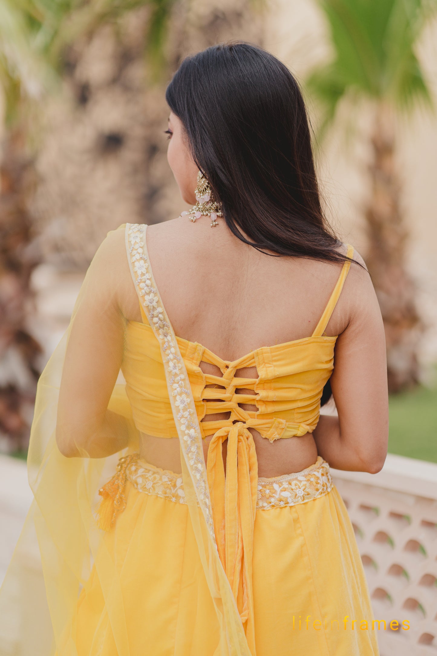 Ethereal Elegance Yellow Lehenga