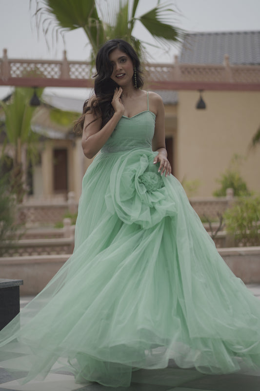 Pistachio Princess Ball Gown