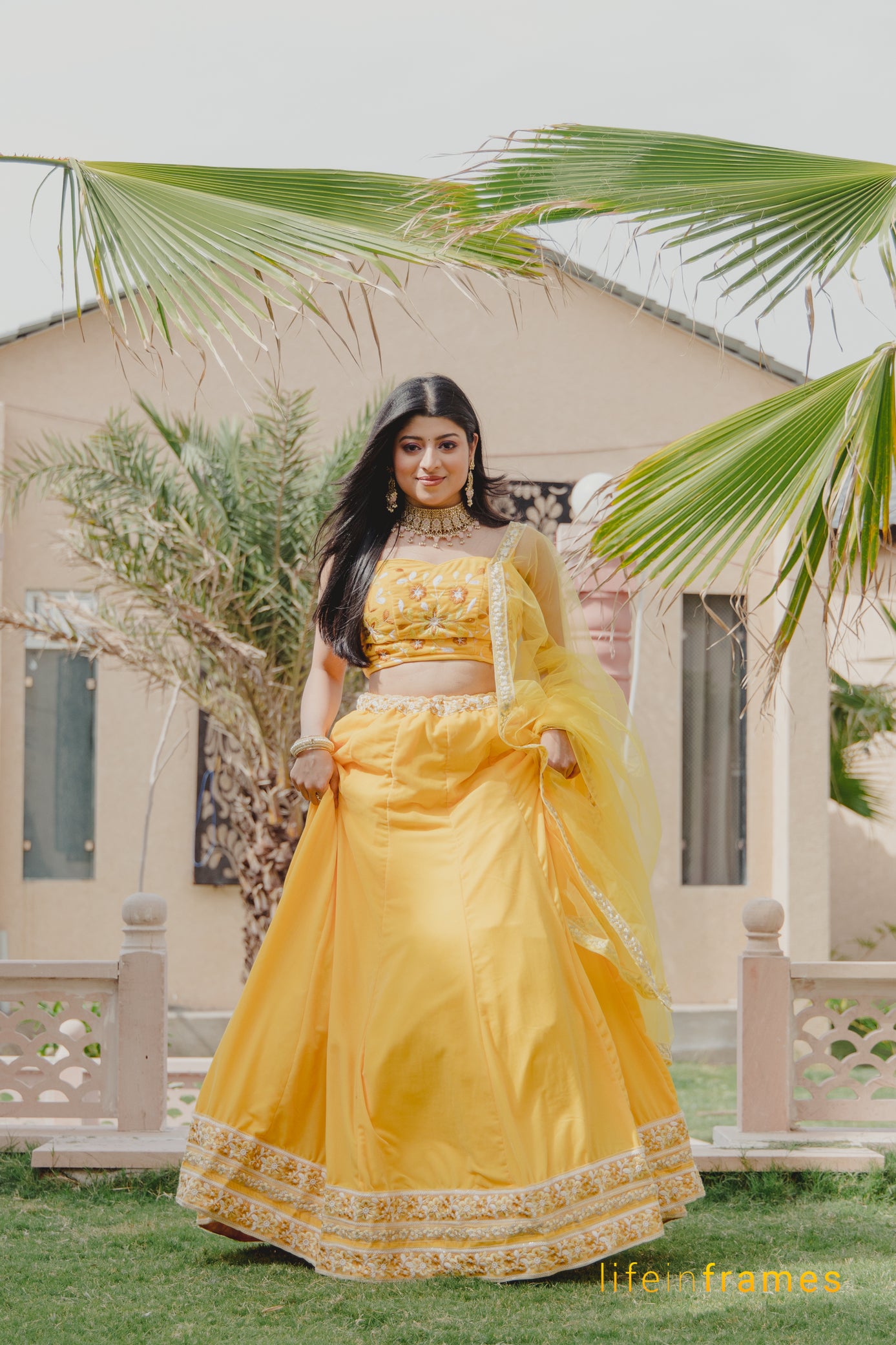 Ethereal Elegance Yellow Lehenga