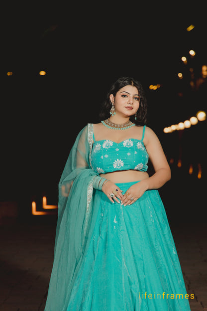 Royal Hues Blue Lehenga