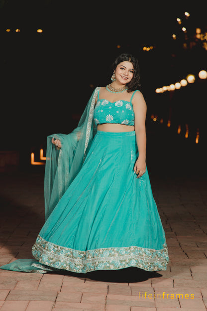 Royal Hues Blue Lehenga